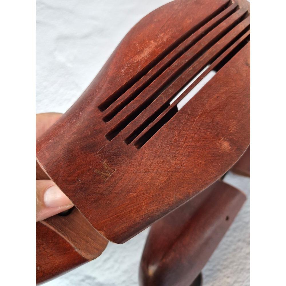 Nettleton Vintage Wood Shoe Trees Brown Mens Size Medium Adjustable Vented M - Picture 8 of 14